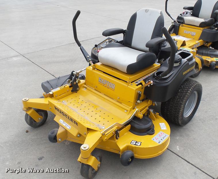 image for item EB9377 Hustler Raptor Flip-Up ZTR lawn mower