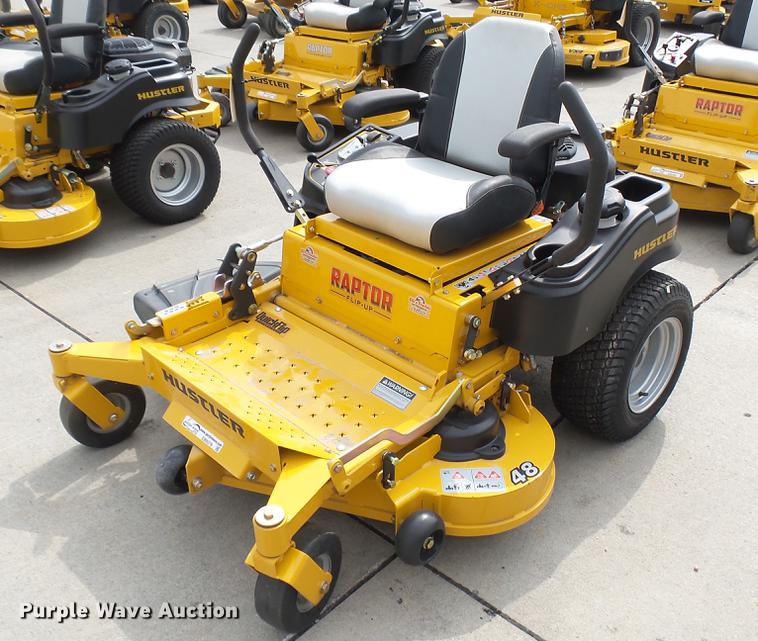 image for item EB9378 Hustler Raptor Flip-Up ZTR lawn mower
