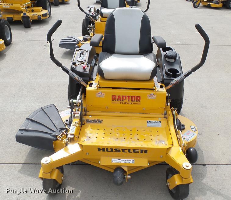 image for item EB9378 Hustler Raptor Flip-Up ZTR lawn mower