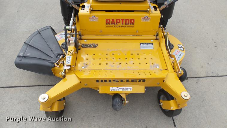 image for item EB9378 Hustler Raptor Flip-Up ZTR lawn mower
