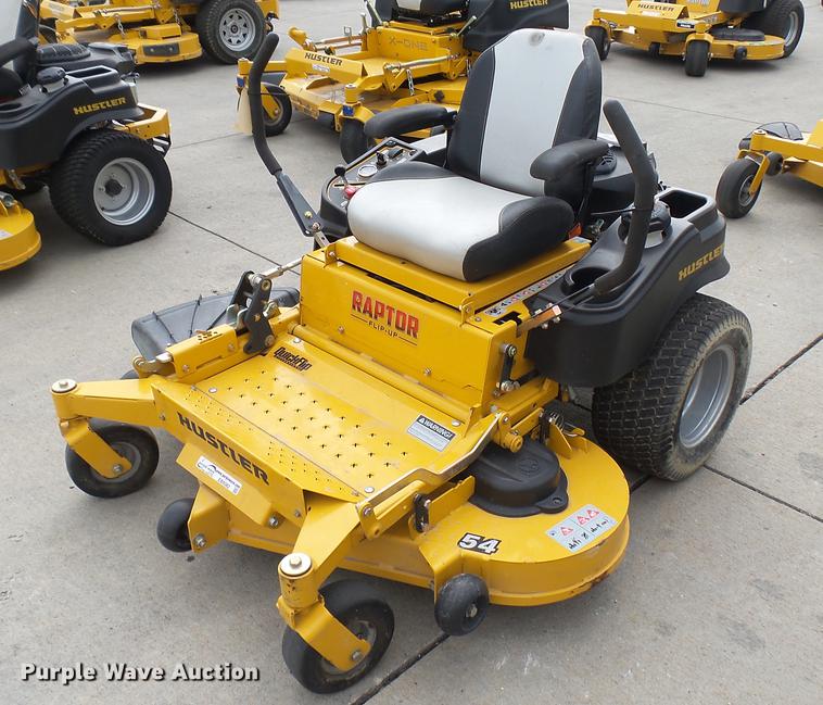 image for item EB9382 Hustler Raptor Flip-Up ZTR lawn mower