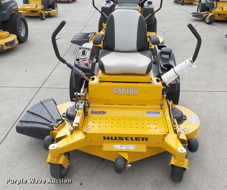 image for item EB9383 Hustler Raptor Flip-Up ZTR lawn mower