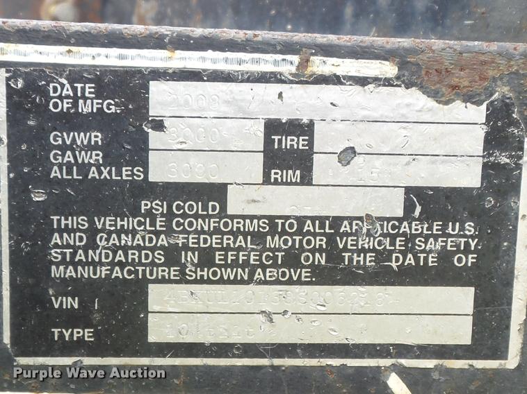 image for item CC9607 2008 Jerr tilt deck trailer