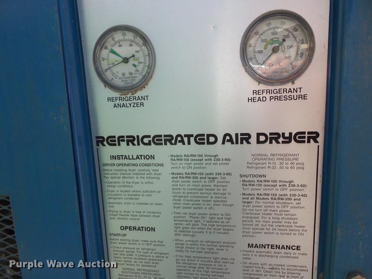 image for item DA0761 Vanair Systems RA500 compressed air dryer