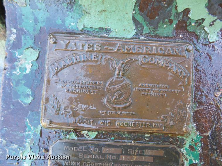 image for item DA0765 Yates-American 32 planer