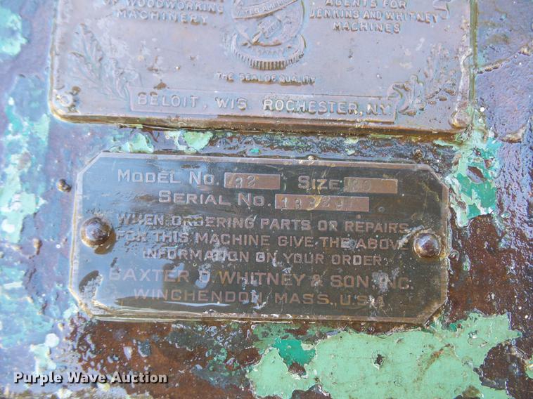 image for item DA0765 Yates-American 32 planer