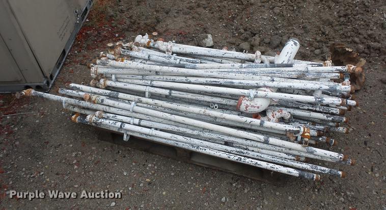 image for item DA0849 (4) pallets sprinkler pipe fittings and couplers