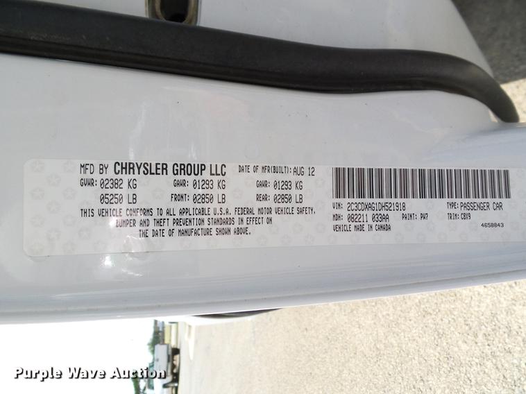 image for item DA6897 2013 Dodge Charger Police