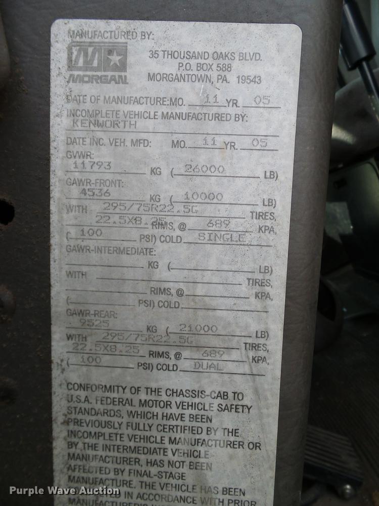 image for item DA6902 2006 Kenworth T300 box truck