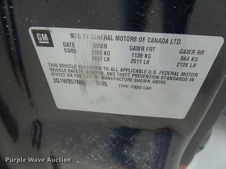 image for item DB1468 2009 Chevrolet Impala Police