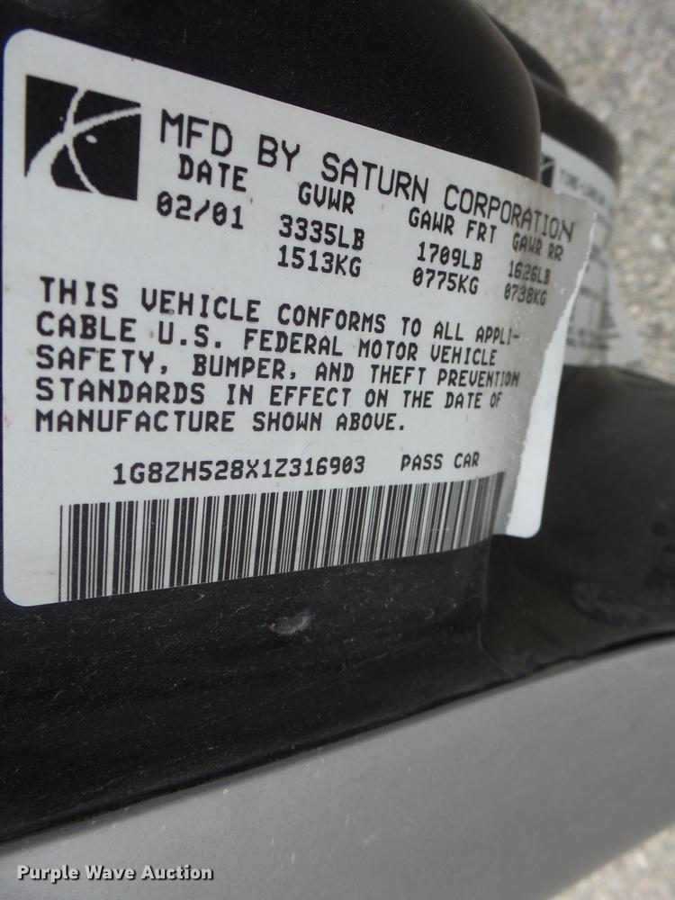 image for item DB1472 2001 Saturn SL