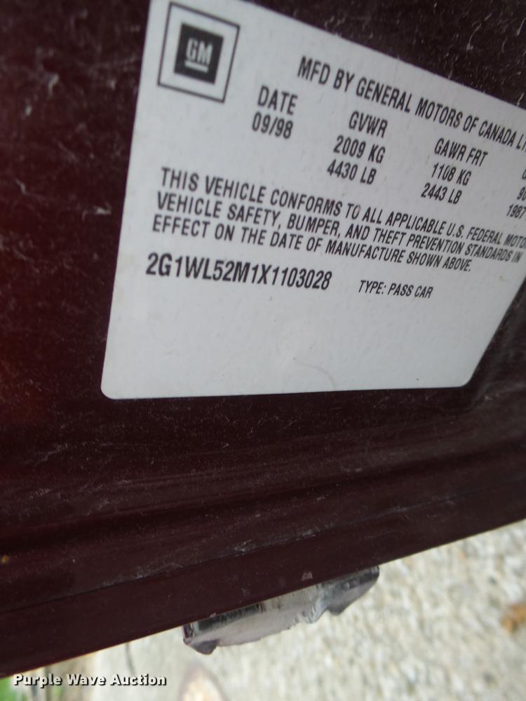 image for item DB1481 1999 Chevrolet Lumina