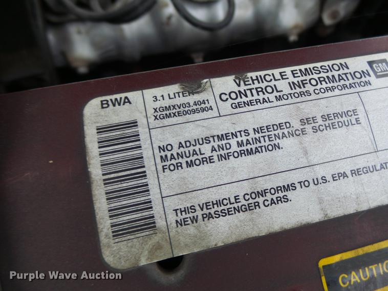 image for item DB1481 1999 Chevrolet Lumina