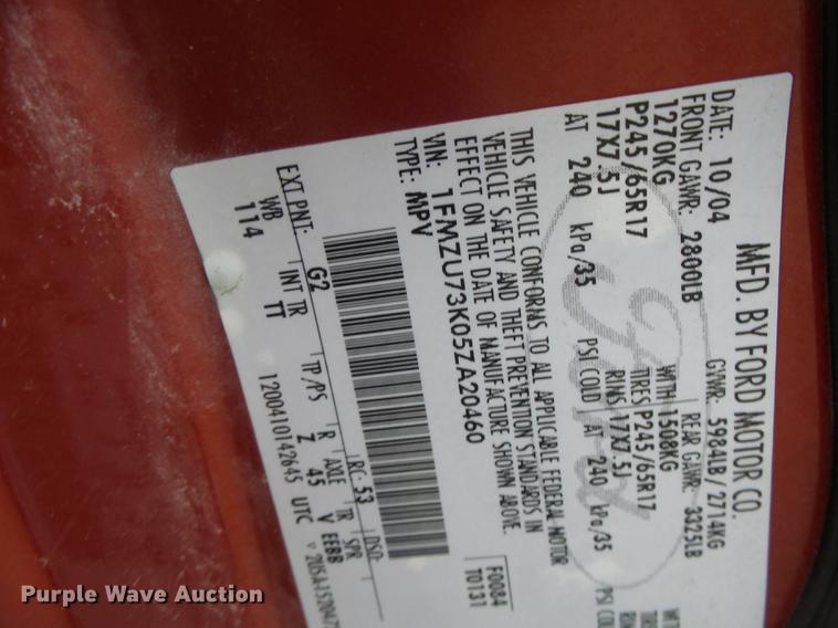 image for item DB1482 2005 Ford Explorer SUV