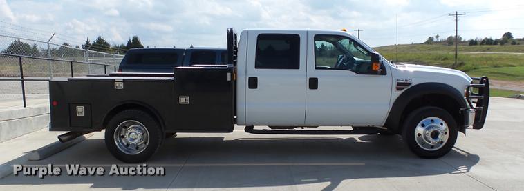 image for item DB4201 2009 Ford F450 Super Duty XLT Crew Cab flatbed truck