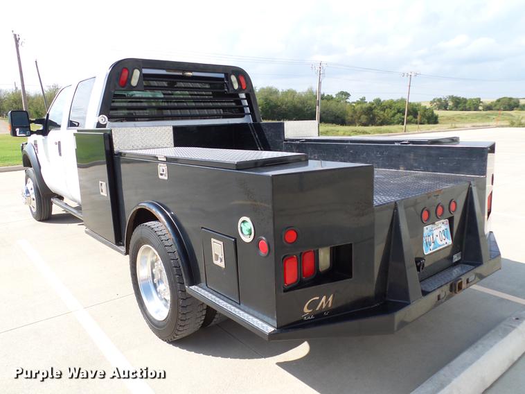 image for item DB4201 2009 Ford F450 Super Duty XLT Crew Cab flatbed truck