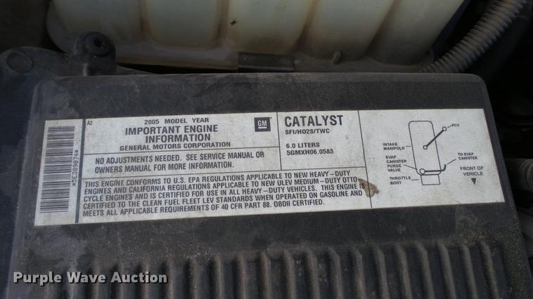 image for item DC2580 2005 Chevrolet Silverado 2500HD pickup truck