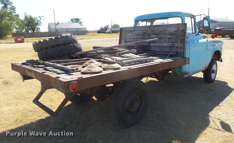 image for item DC3829 1959 Chevrolet Apache 38 flat dump bed pickup truck