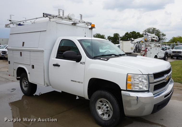 image for item DC5278 2008 Chevrolet Silverado 3500HD utility bed pickup truck