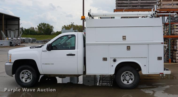 image for item DC5278 2008 Chevrolet Silverado 3500HD utility bed pickup truck