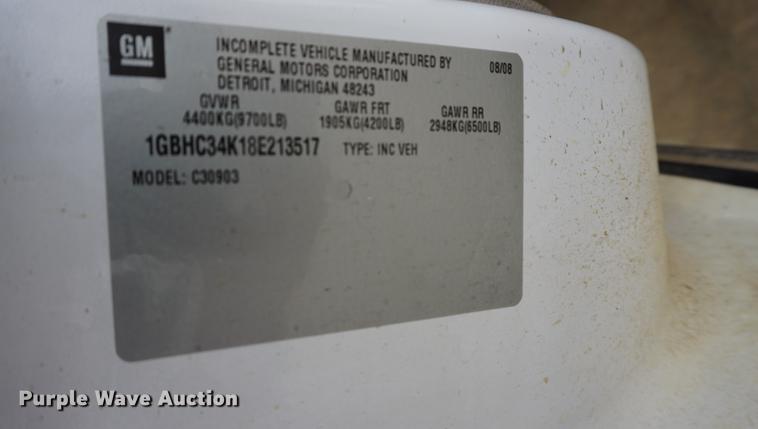 image for item DC5278 2008 Chevrolet Silverado 3500HD utility bed pickup truck