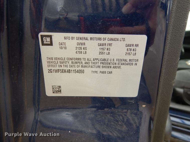 image for item DC5285 2011 Chevrolet Impala