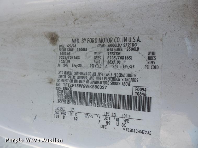 image for item DC5330 1998 Ford F150 pickup truck