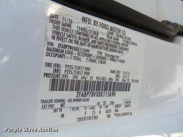 image for item DC5333 2011 Ford Crown Victoria Police Interceptor