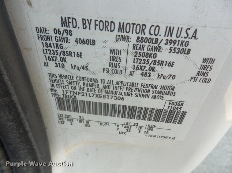 image for item DC5334 1999 Ford F250 Super Duty pickup truck