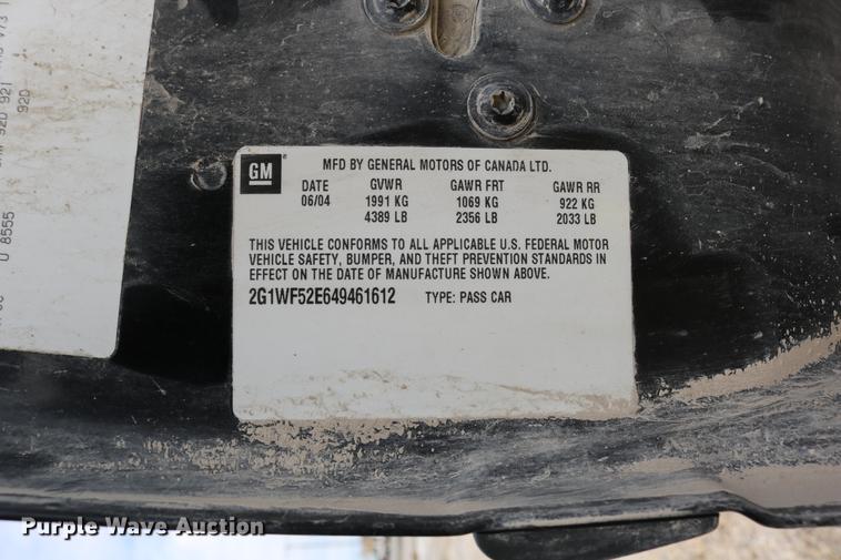 image for item DD0054 2004 Chevrolet Impala