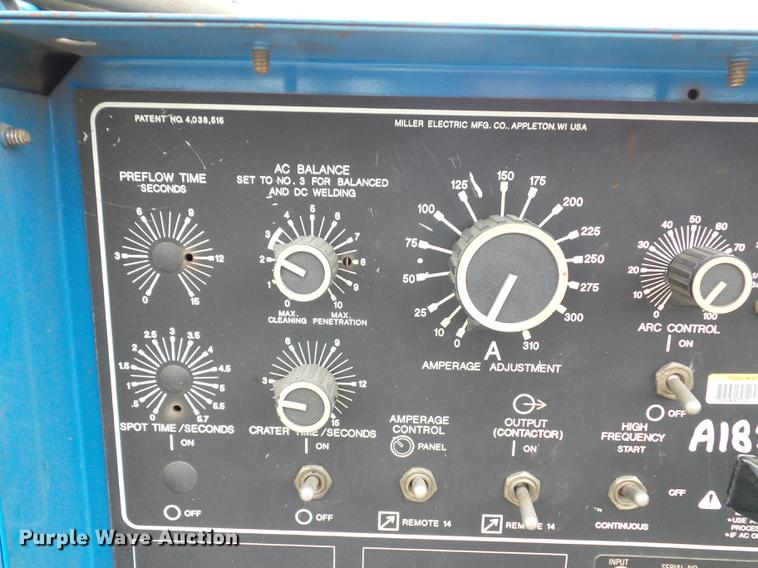 image for item DD2017 Miller Syncrowave 250 welder