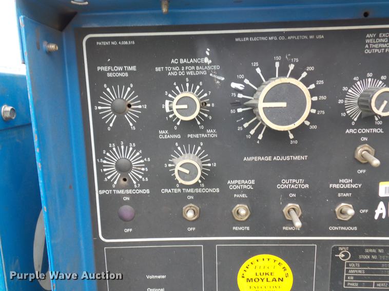 image for item DD2018 Miller Syncrowave 250 welder