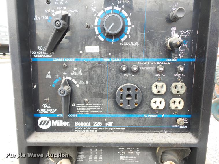 image for item DD2030 Miller Bobcat 225NT welder/generator