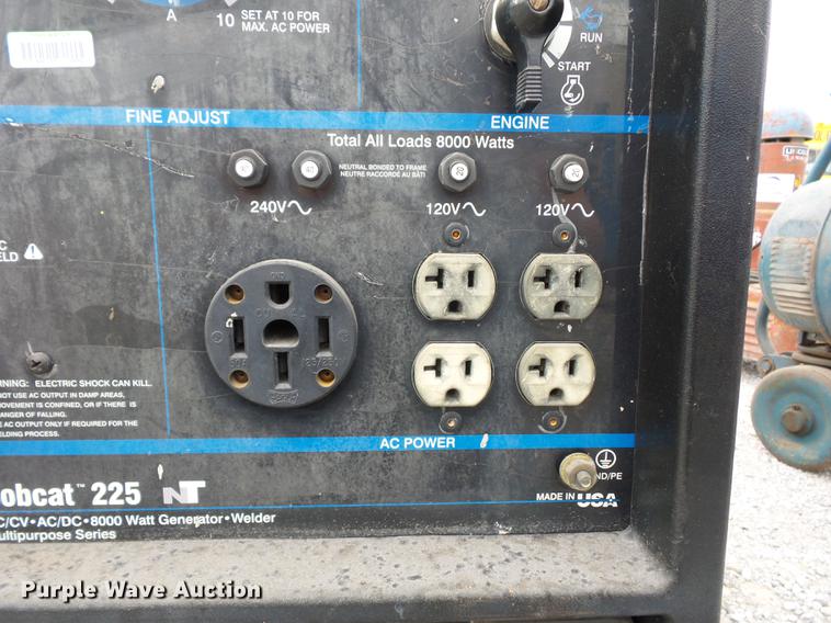 image for item DD2030 Miller Bobcat 225NT welder/generator