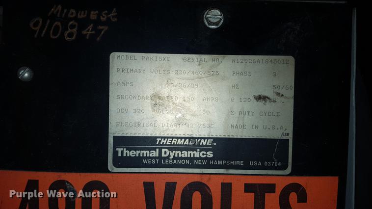 image for item DD2189 Merlin Thermal Arc Pak 15SC plasma cutting system