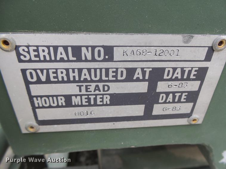 image for item DF9380 US Army MEP-016A generator