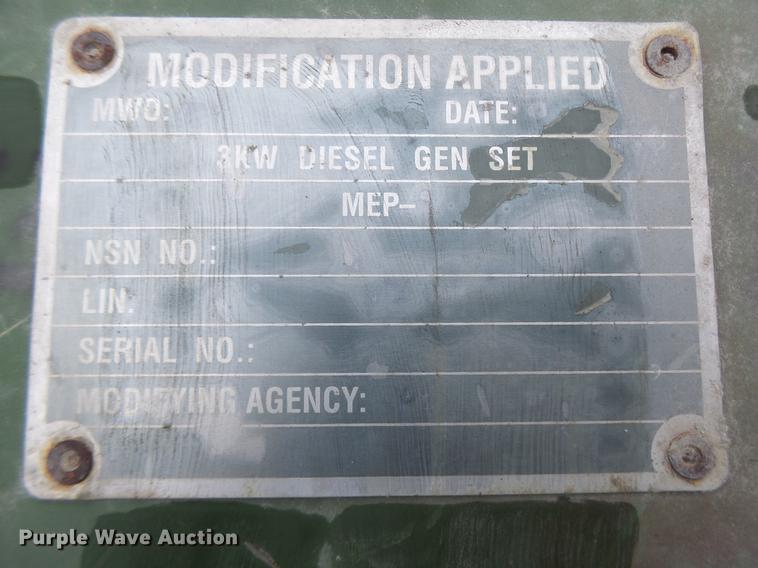 image for item DF9380 US Army MEP-016A generator