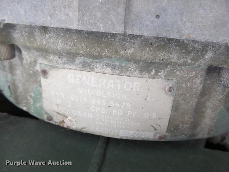 image for item DF9380 US Army MEP-016A generator