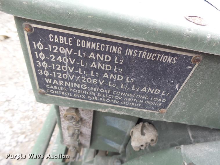 image for item DF9380 US Army MEP-016A generator