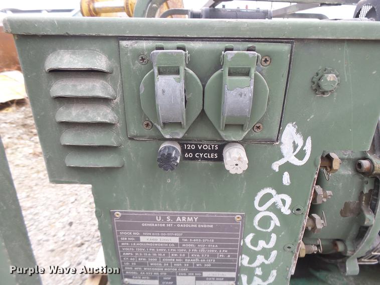 image for item DF9380 US Army MEP-016A generator
