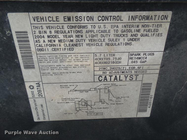 image for item DH9471 2004 Dodge Ram 1500 Quad Cab pickup truck