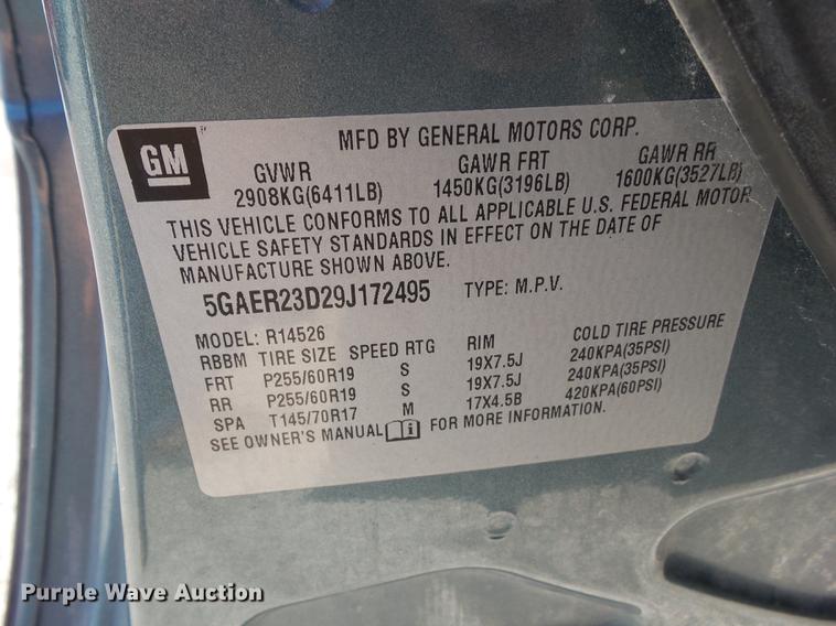 image for item DH9473 2009 Buick Enclave CXL SUV