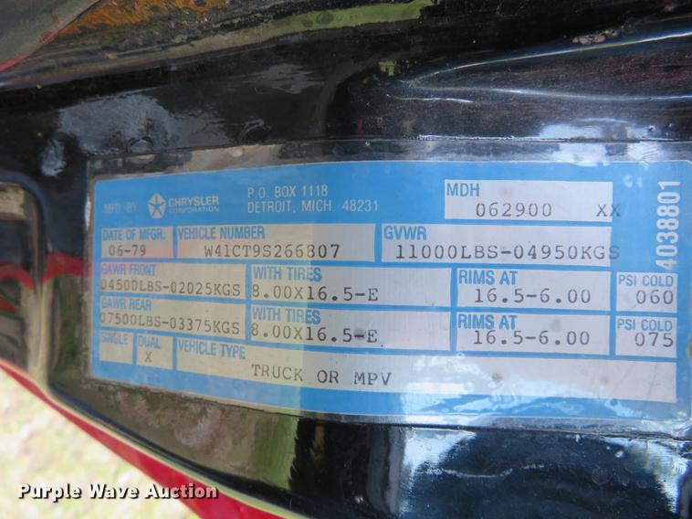 image for item DI9853 1980 Dodge Ram Power Wagon 400 Pierce mini pumper fire truck