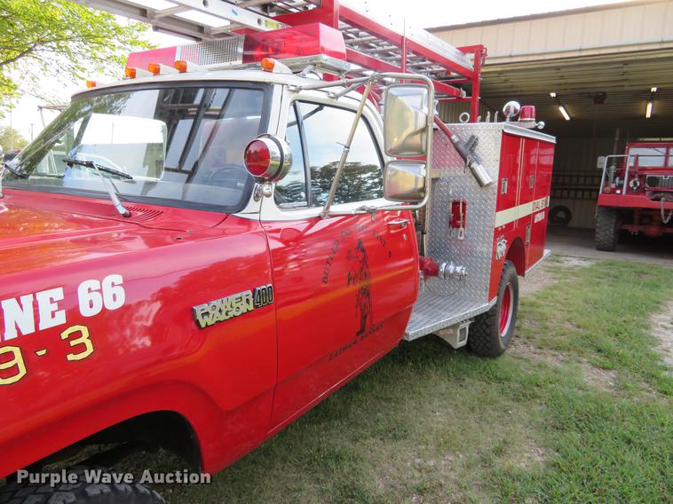 image for item DI9853 1980 Dodge Ram Power Wagon 400 Pierce mini pumper fire truck