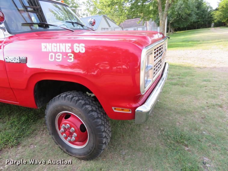 image for item DI9853 1980 Dodge Ram Power Wagon 400 Pierce mini pumper fire truck