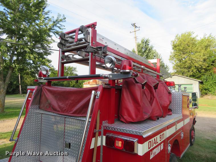 image for item DI9853 1980 Dodge Ram Power Wagon 400 Pierce mini pumper fire truck