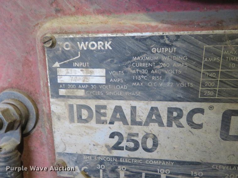 image for item DI9893 Lincoln Idealarc 250 AC/DC welder