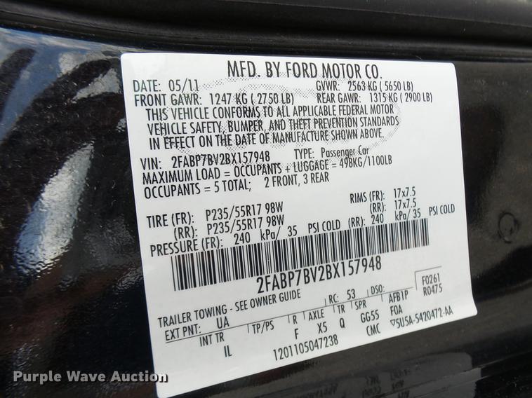 image for item DP9662 2011 Ford Crown Victoria Police Interceptor