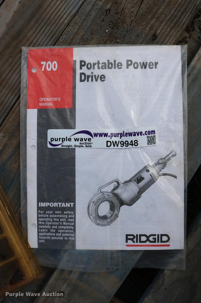 image for item DW9948 Ridgid 700 pipe threader
