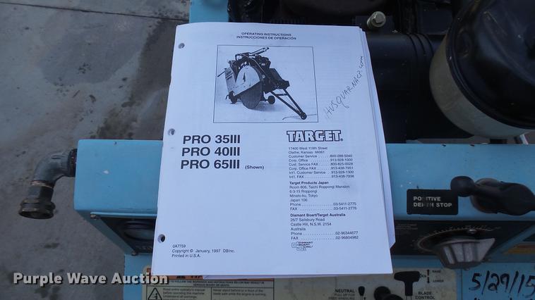 image for item EB9037 Target Pro 35 concrete saw